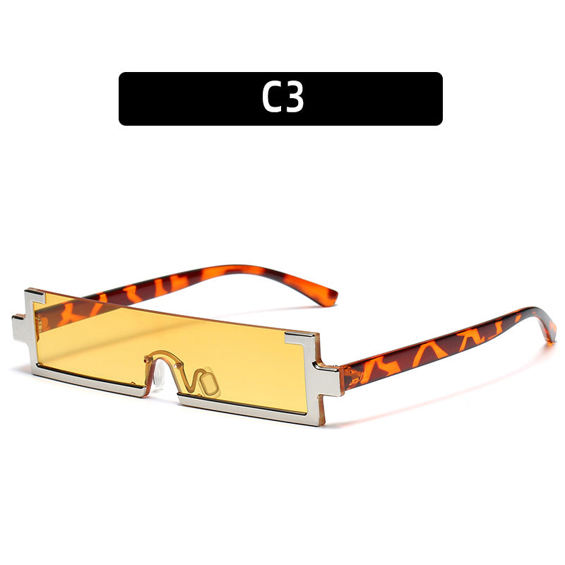 Fashion-Forward Geometric Shield Sonnenbrille