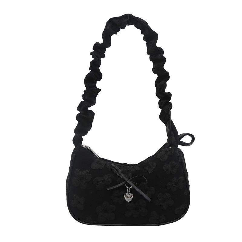 Elegante florale verzierte Schultertasche Karnz