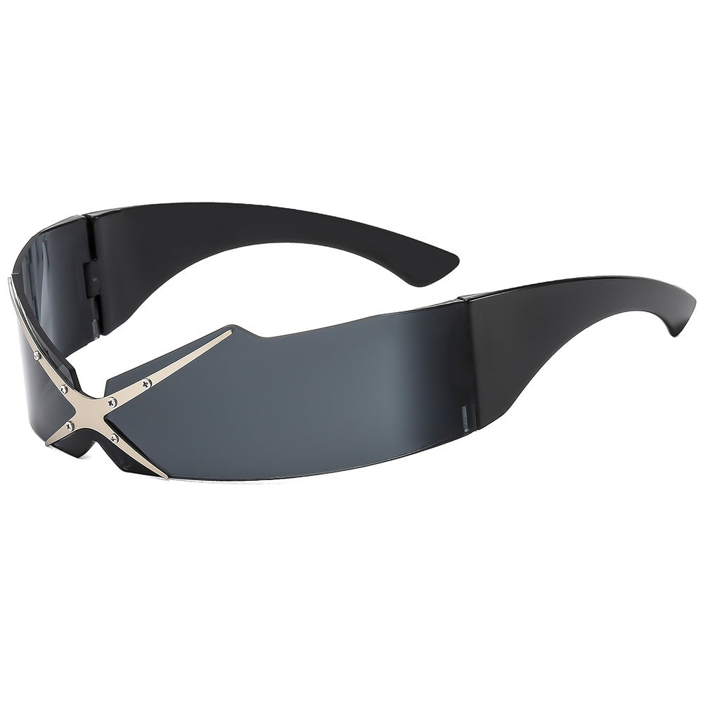 Damen futuristische Sportsonnenbrille Karnz