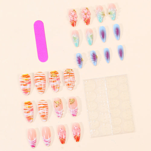 Dekoratives Floral 3D Acryl Nagelkunst Design Karnz
