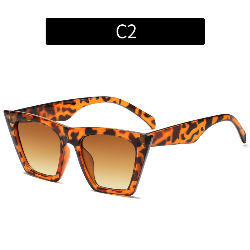Einzigartige geometrische übergroße Sonnenbrille