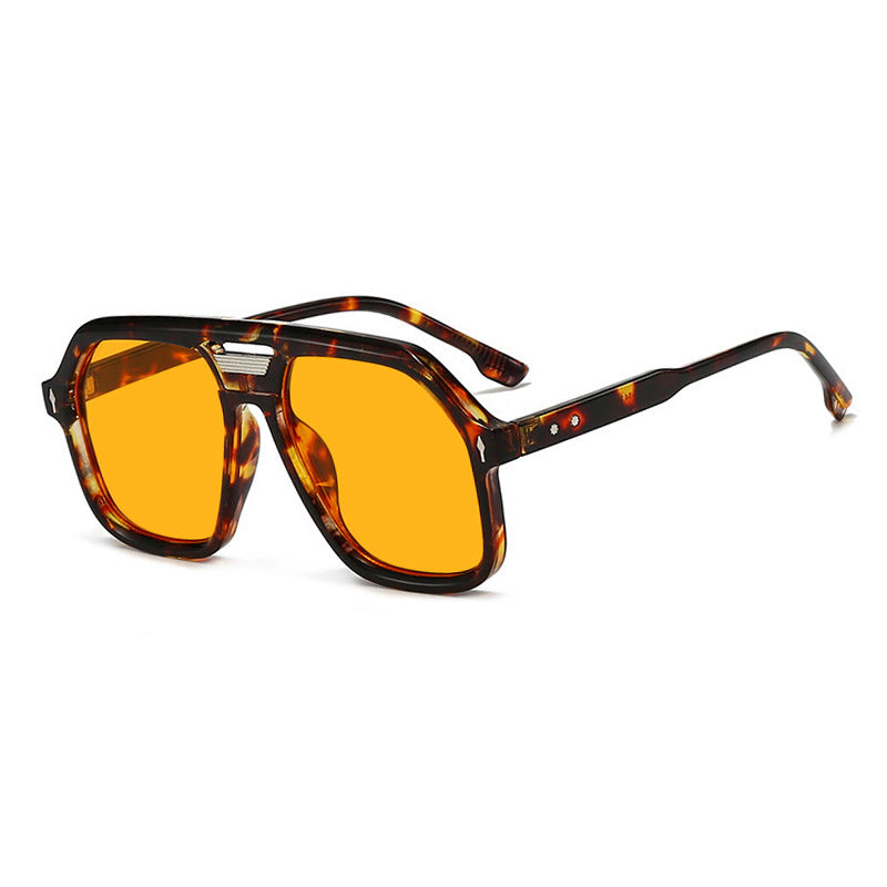 Damen oversized Sonnenbrille mit polygonalem Rahmen und UV-Schutz Karnz