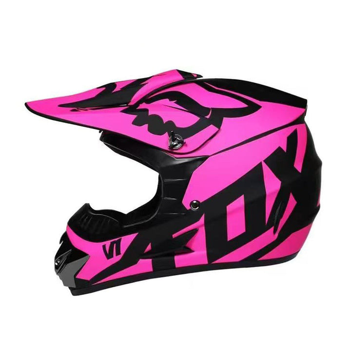 Vollgesicht-Motocross-Helm mit verlängertem Visier und verstärktem Kinnschutz Karnz