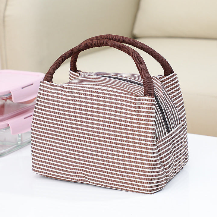 Isolierte gestreifte Lunch-Tasche Karnz