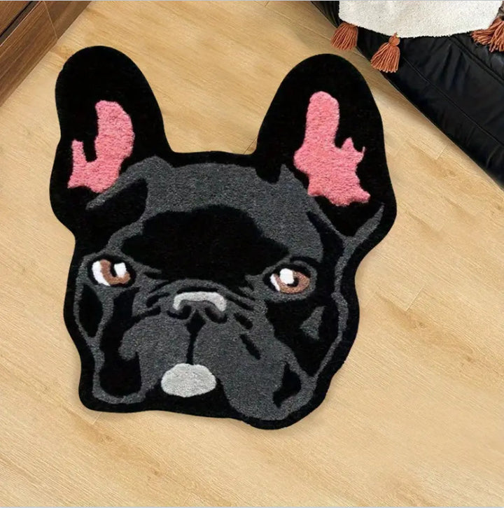 Französische Bulldogge-förmiger Teppich