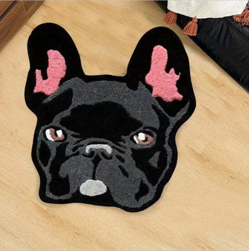 Französische Bulldogge-förmiger Teppich