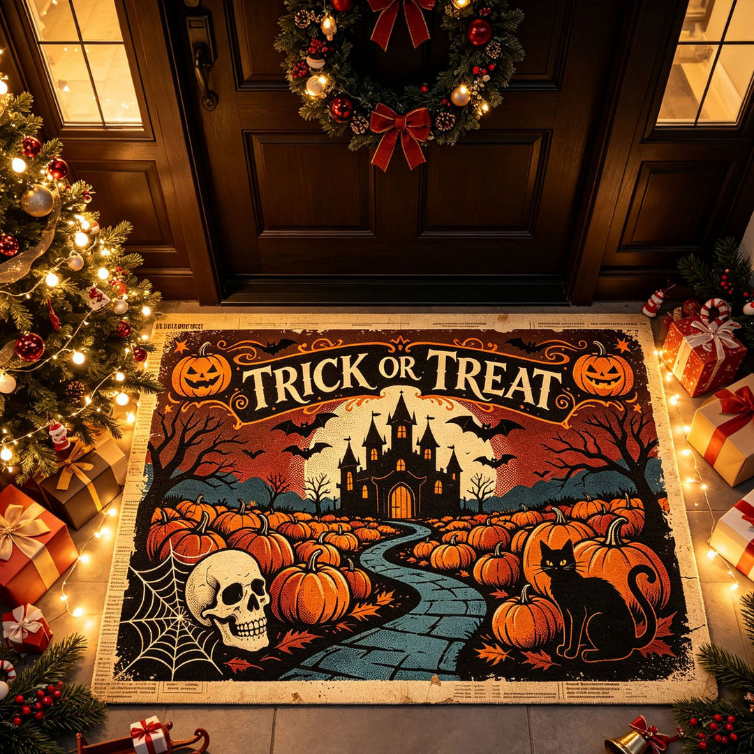 Halloween-Themen-Türmatte