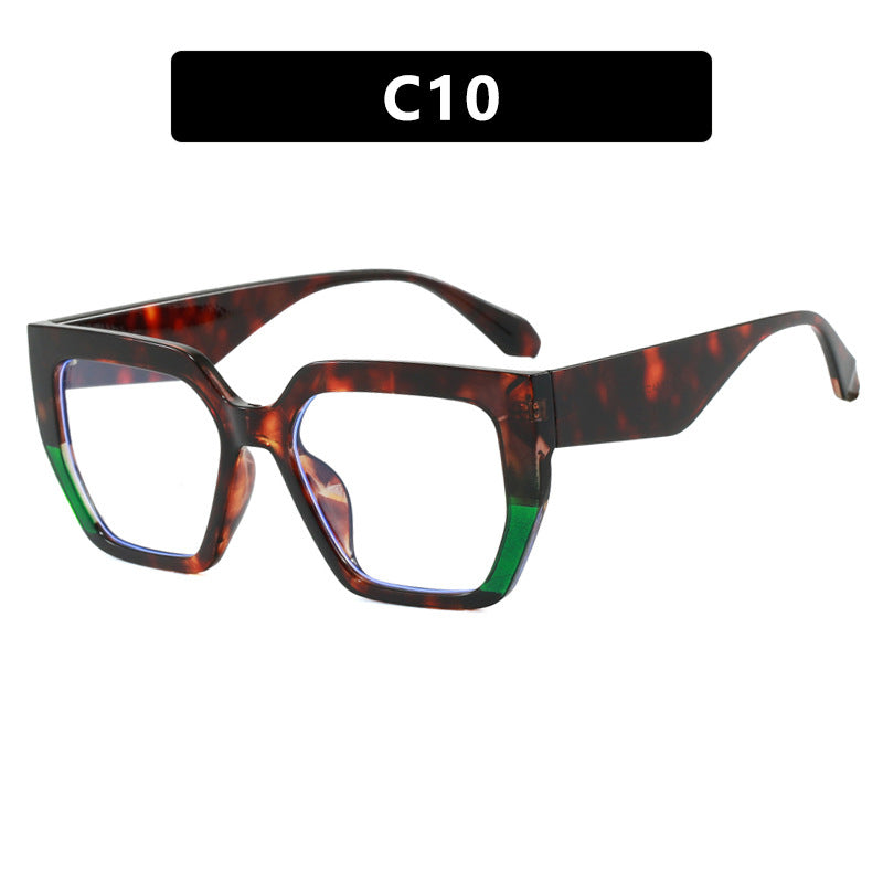 Damen geometrische Brille im modischen Schildkrötenmuster Karnz