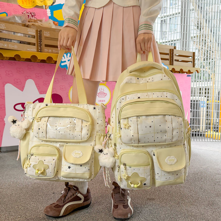 Süßer illustrierter Charakter-Rucksack Karnz