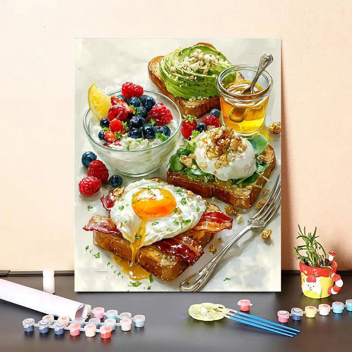 Gourmet Dessert-Themen Leinwandkunst Karnz