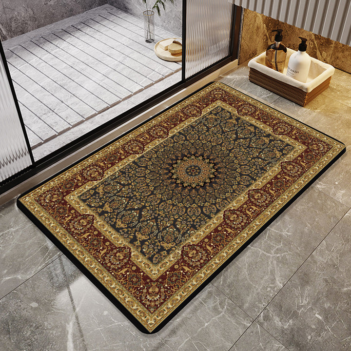 Dekorative Vintage-Muster Badematte Karnz