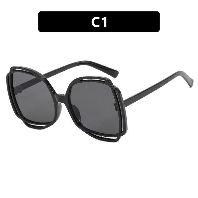 Damen oversized Sonnenbrille im modischen Retro-Design Karnz