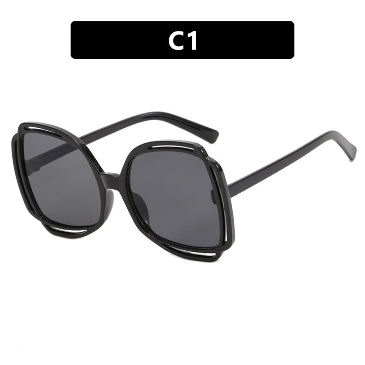 Damen oversized Sonnenbrille im modischen Retro-Design Karnz