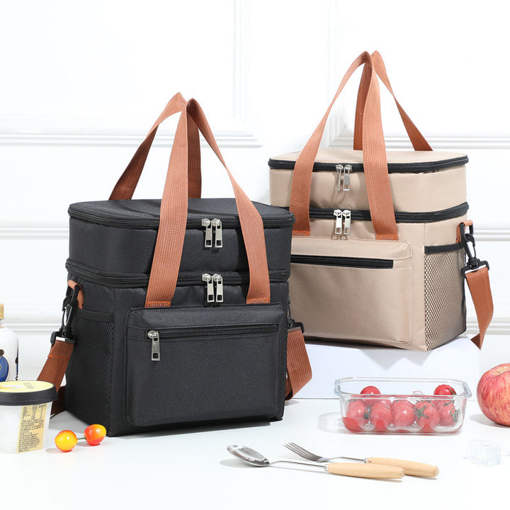 Isolierte Mehrfächer-Lunch-Kühltasche