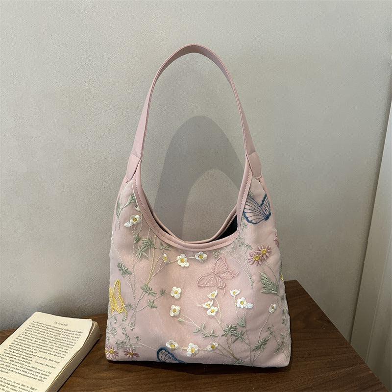 Elegante Schmetterlings-verzierte Schultertasche