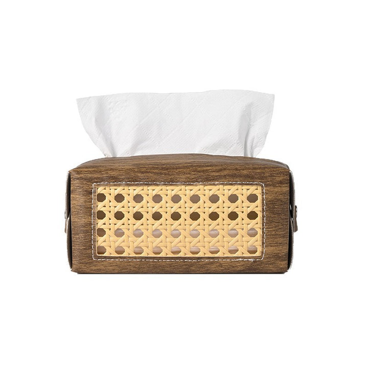 Dekorativer Rattan Muster Papiertaschenhalter Karnz
