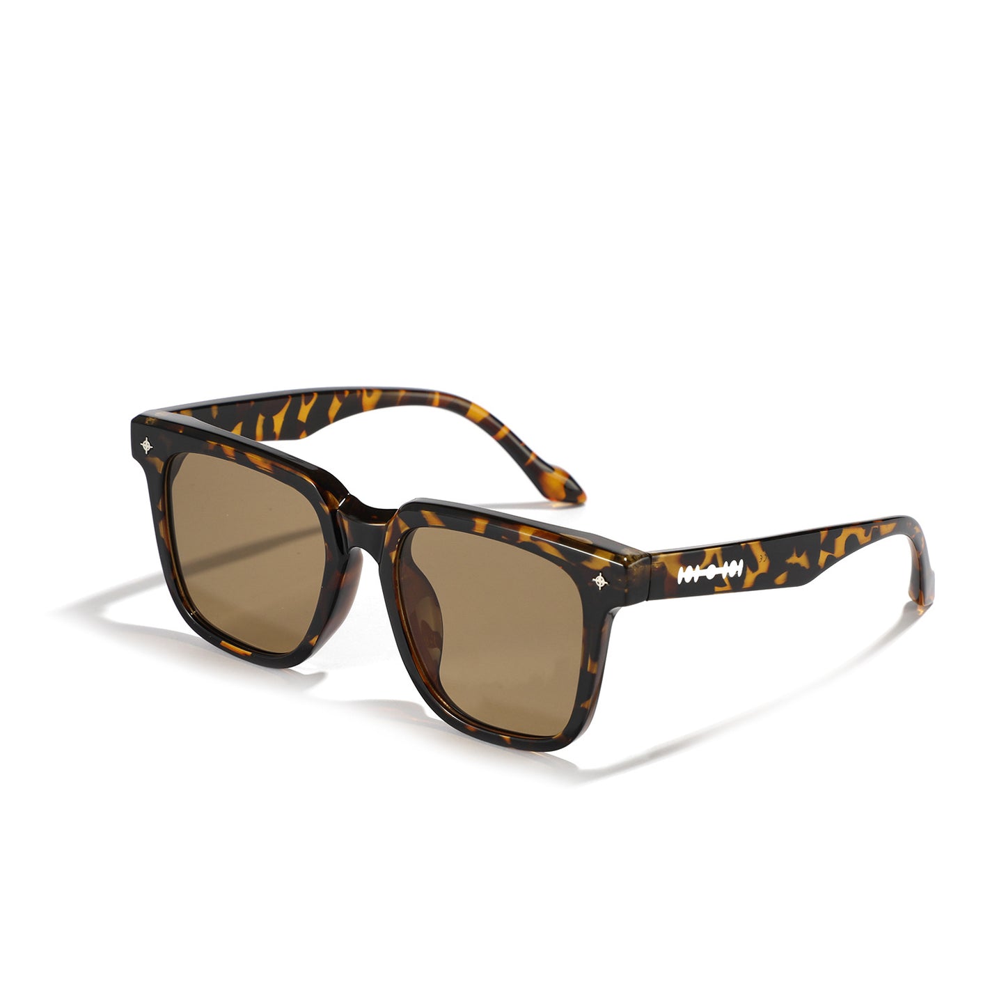 Damen modische quadratische Sonnenbrille mit stilvollem Schildpatt-Design Karnz