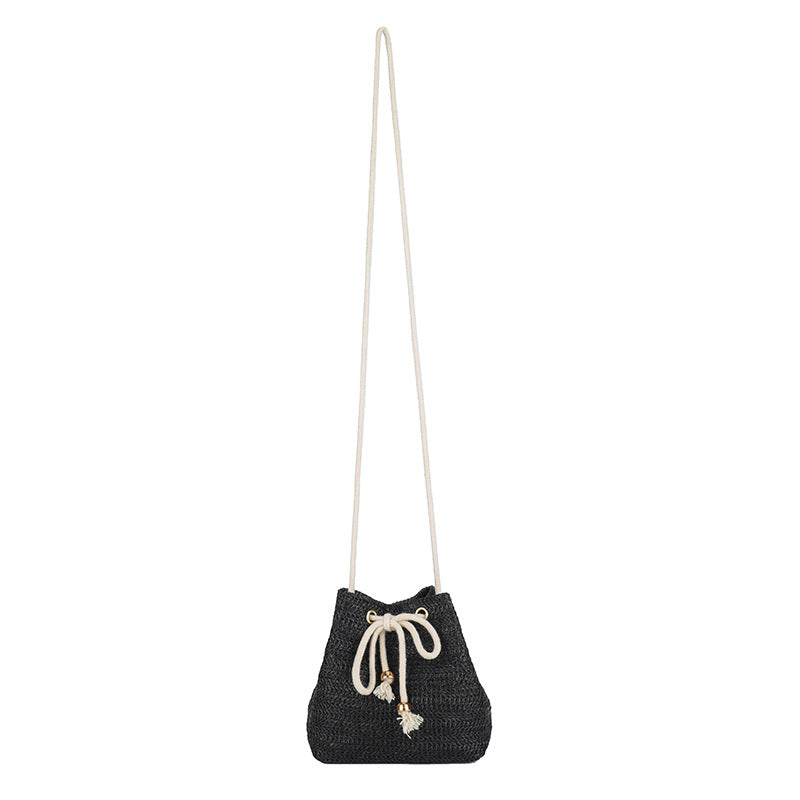 Bohemian-inspirierte gewebte Mini-Zugbandtasche Karnz