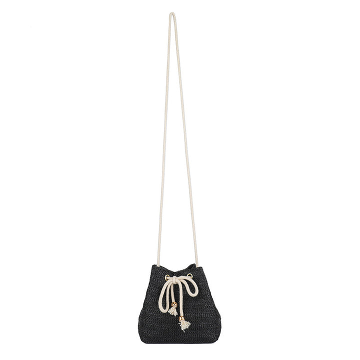 Bohemian-inspirierte gewebte Mini-Zugbandtasche Karnz