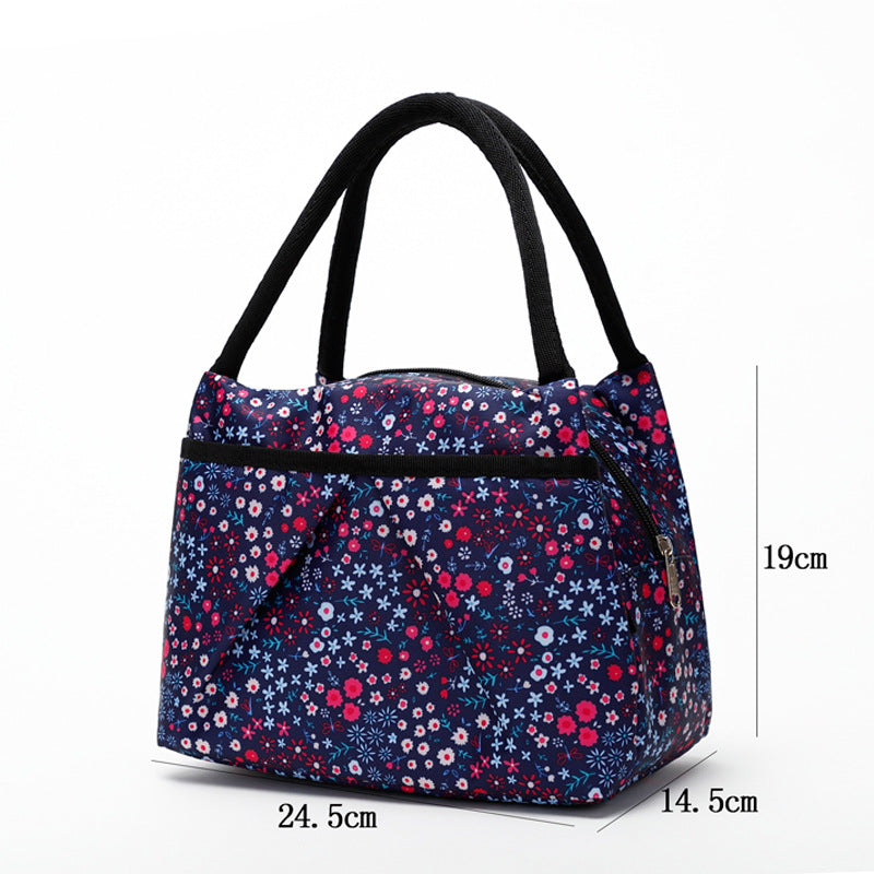 Blumige isolierte Lunch-Kühltasche Karnz