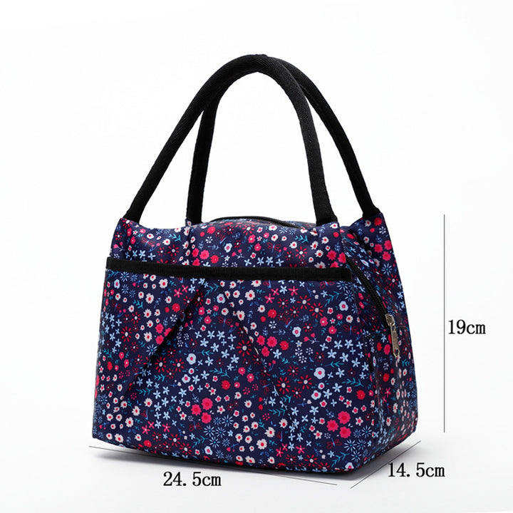 Blumige isolierte Lunch-Kühltasche Karnz
