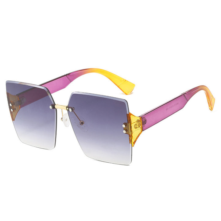Damen Modische Oversized-Sonnenbrille im exklusiven Schildpatt-Design Karnz