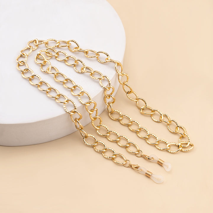 Chunky Metall Brillen Kette Karnz