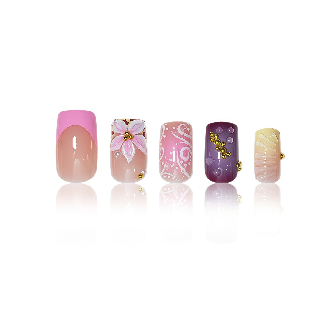 Künstlerische dekorative Press-On Nagelkunst Karnz