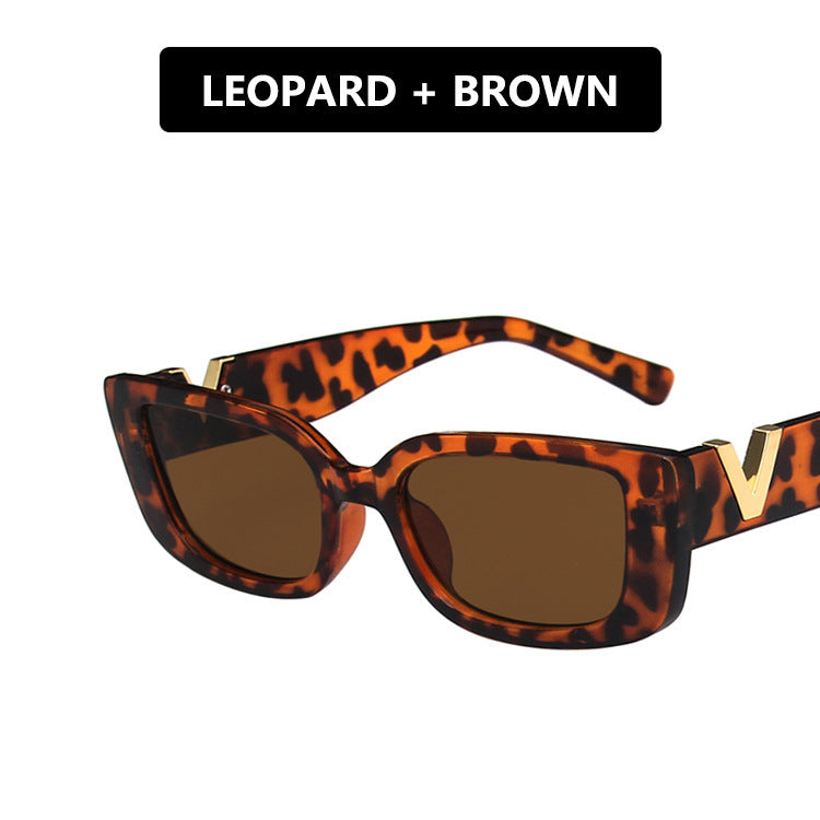 Damen moderne Cat-Eye Sonnenbrille mit Metallic-Details Karnz