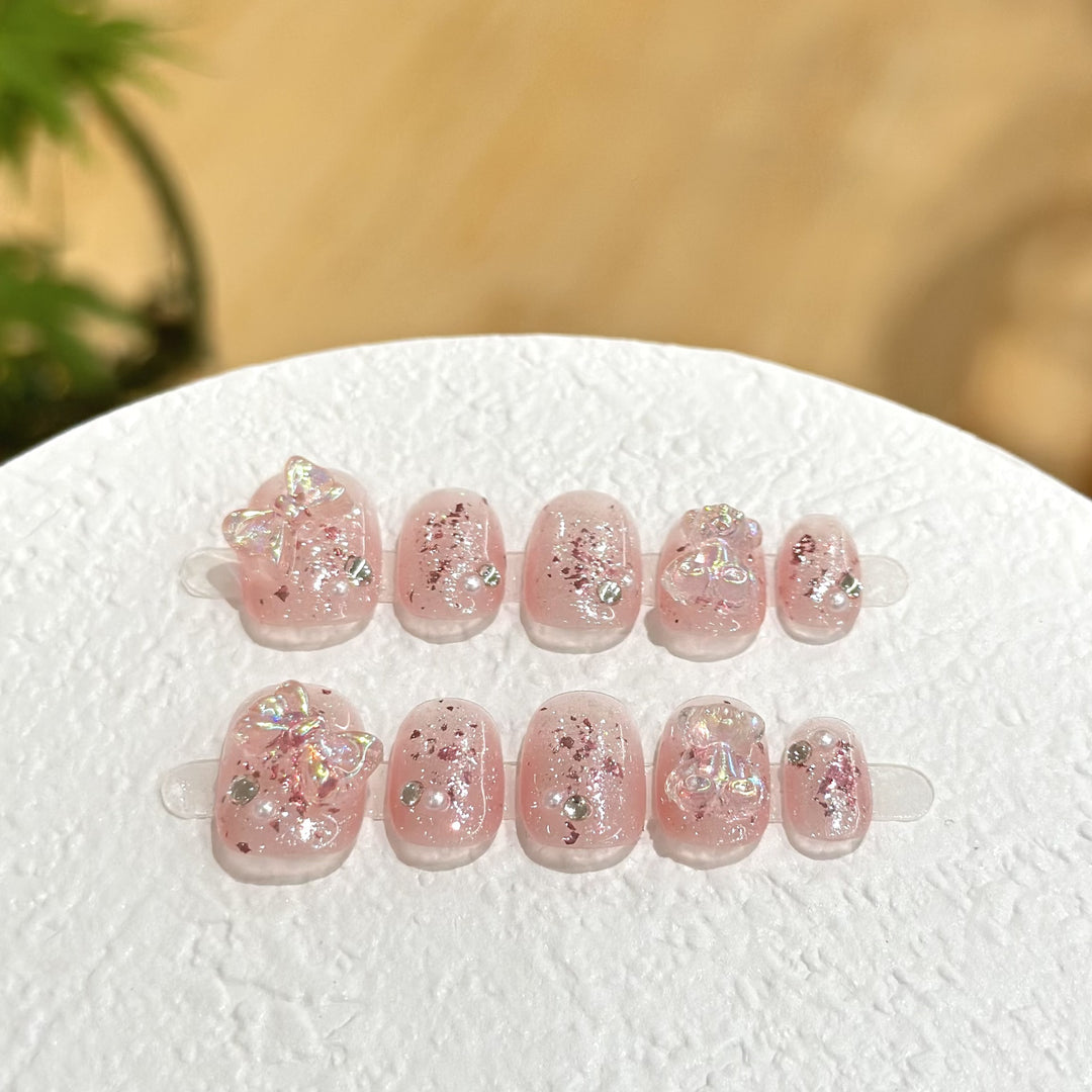 Elegantes Press-On-Nagelset