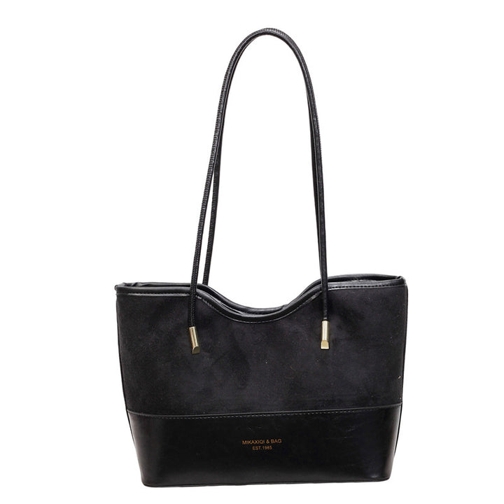 WoStylish Wildleder und Leder Schulter Tote Tasche Karnz