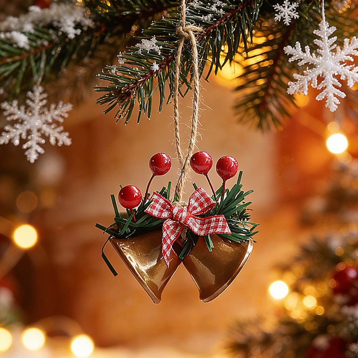 Nostalgische Weihnachtsklingel-Dekoration Karnz