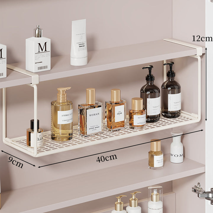 Unterbauregal mit Mesh-Schale und Klemmbefestigung