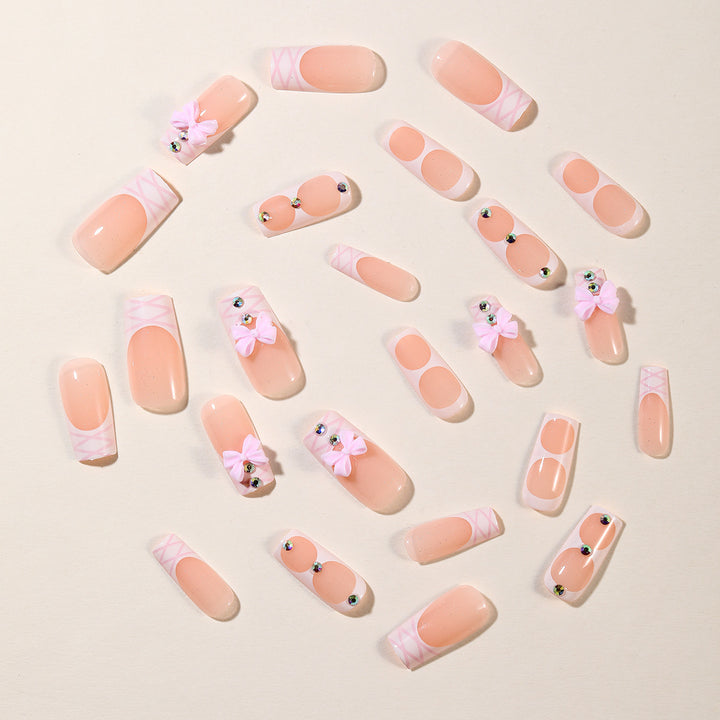 Designer Floral Acryl-Nagelerweiterungen Karnz