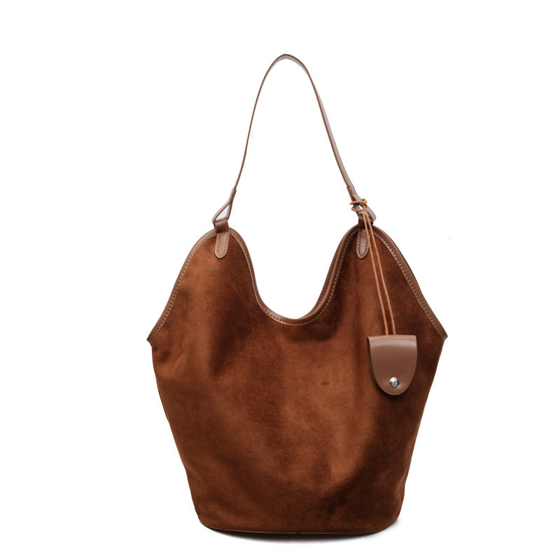 Suede Chic Schlaff Tote Bag Karnz