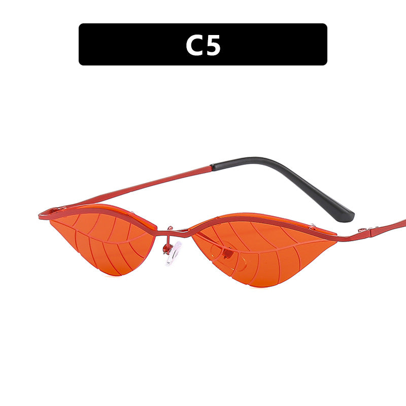 Damen Cat-Eye Sonnenbrille mit innovativem Blattdesign Karnz