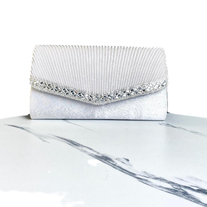 Plissee Abend Clutch