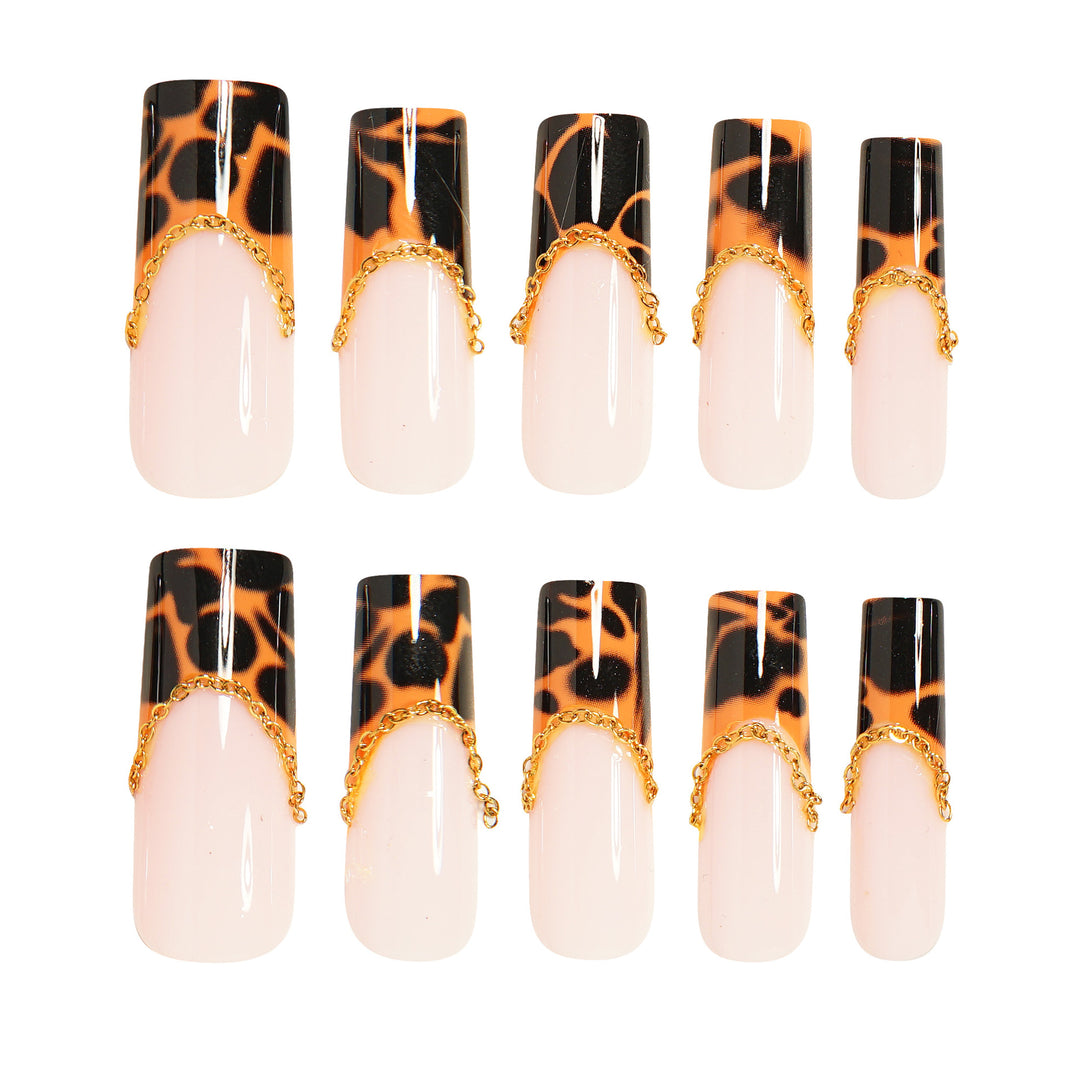 Elegante Lange Acryl Nagelverlängerungen Karnz