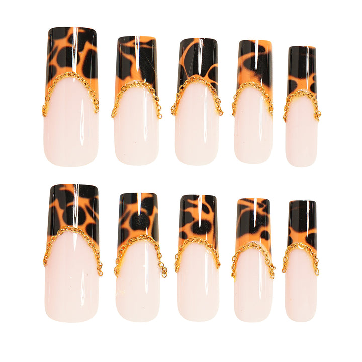 Elegante Lange Acryl Nagelverlängerungen Karnz