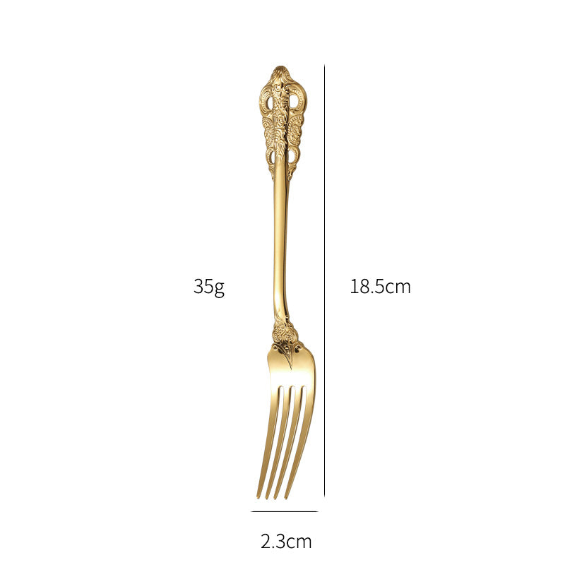 Elegante Fischgabel mit Kunstvollem Griffdesign Karnz