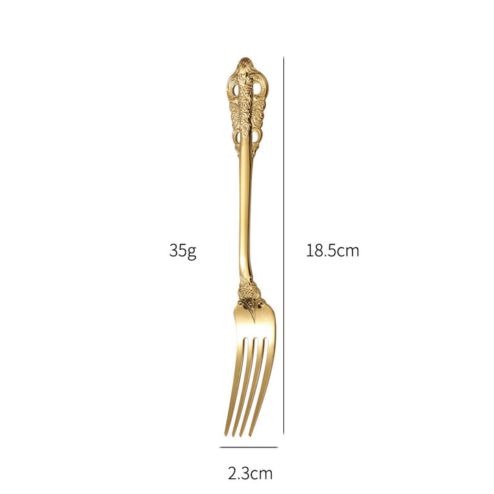Elegante Fischgabel mit Kunstvollem Griffdesign Karnz