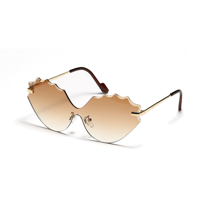 Damen Sonnenbrille mit einzigartigem Wellen-Design Karnz
