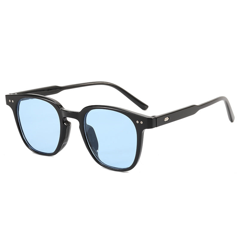 Damen modische quadratische Sonnenbrille mit glänzendem Rahmen Karnz