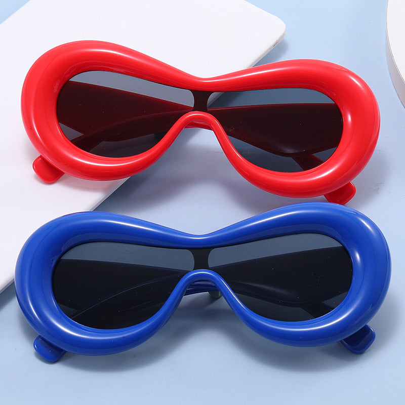Damen futuristische Design-Sonnenbrille Karnz
