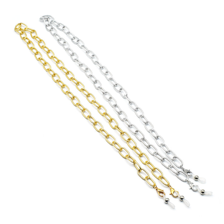 Stylische Metallkette Brillenhalter Karnz