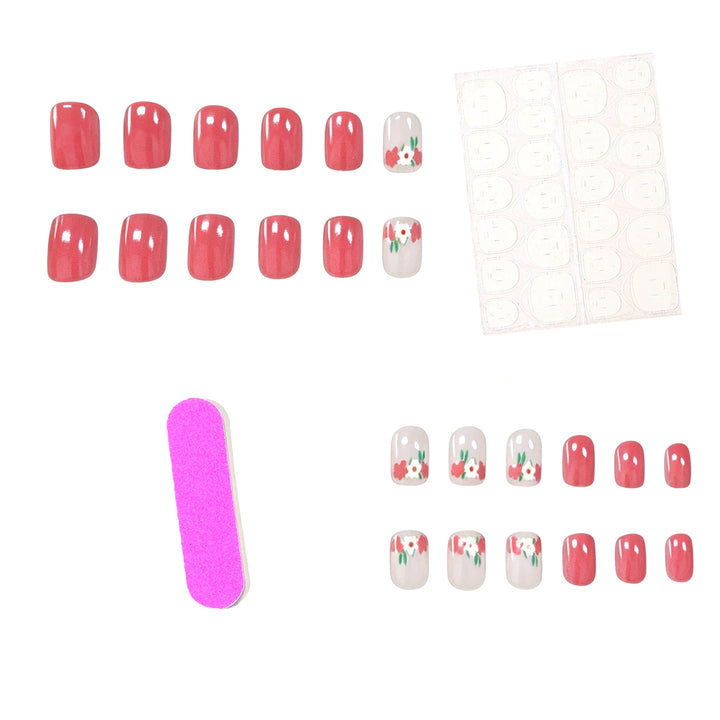 Künstlerische florale Gel-Nagelverstärkungen Karnz
