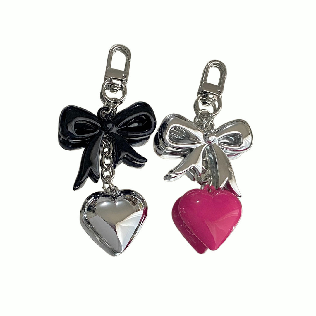 Herz und Schleife Charm Schlüsselanhänger Karnz