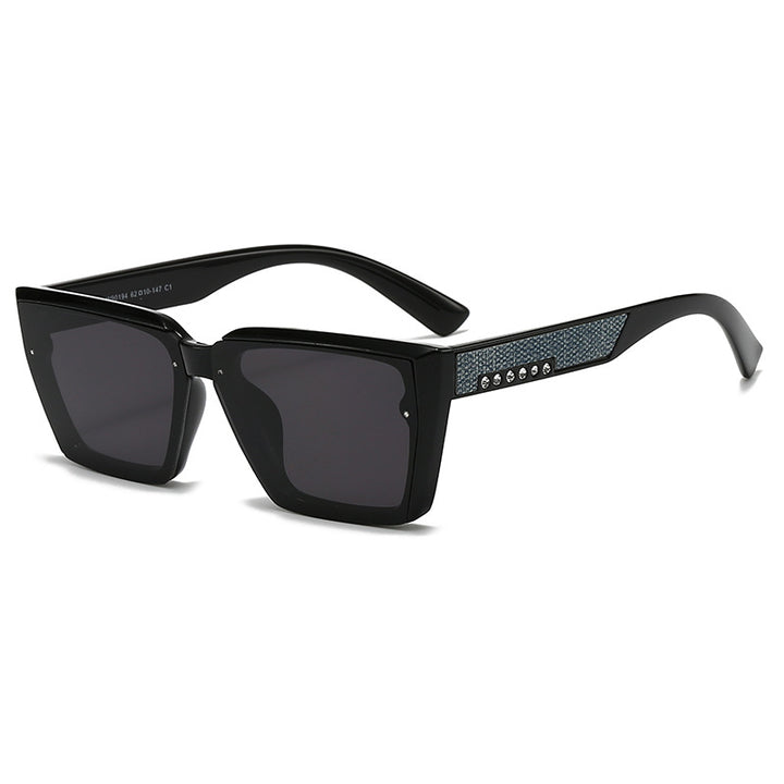 Damen stilvolle Sonnenbrille mit funkelnden Akzenten Karnz