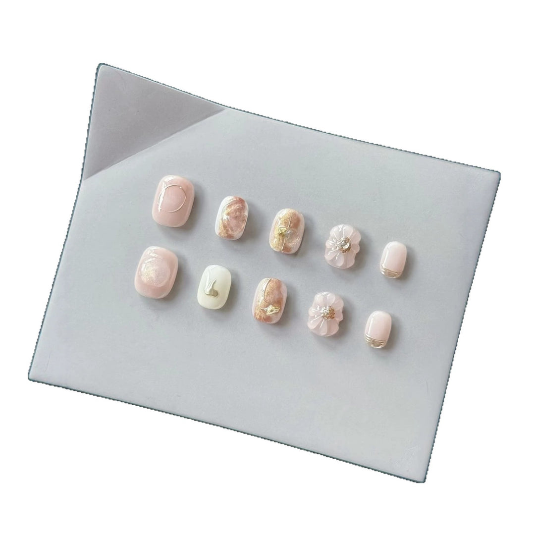 Künstlerisches Floral-Nagelset