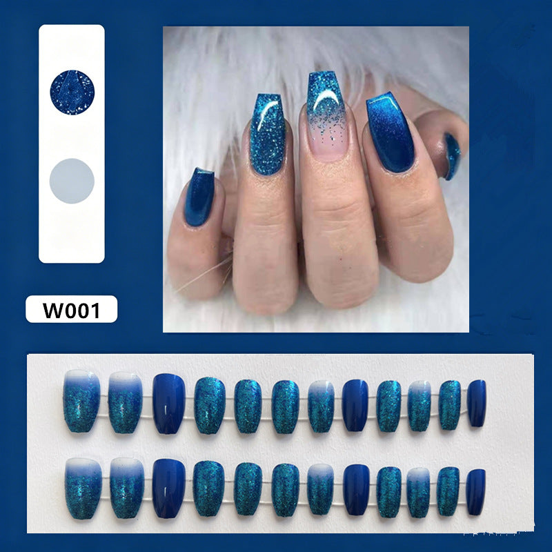 Glamouröse glitzernde Press-On-Nagelspitzen